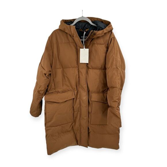 Everlane the ReNew Long Puffer in chestnut Size XL - Picture 2 of 13